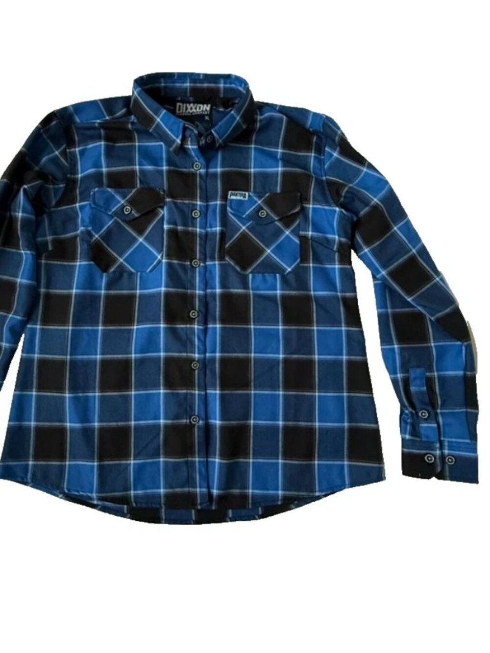 Dixxon Flannel Womens XL Pantera Blue Black Button Shirt Far Beyond Driven - Picture 12 of 12